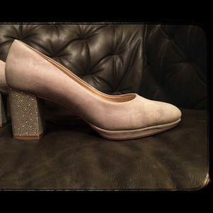 NWT Clarks Grey Block heels